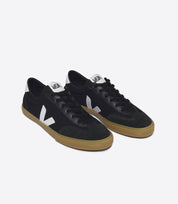 sneaker volley canvas black white natural