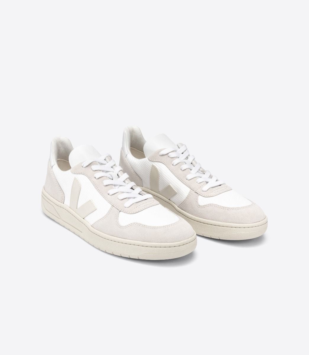 sneaker v-10 b-mesh white natural pierre