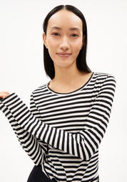 longsleeve enriccaa stripes white-black