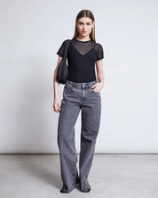 wide leg jeans sunny light grey