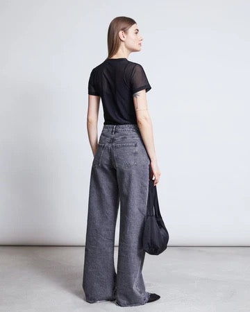 wide leg jeans sunny light grey