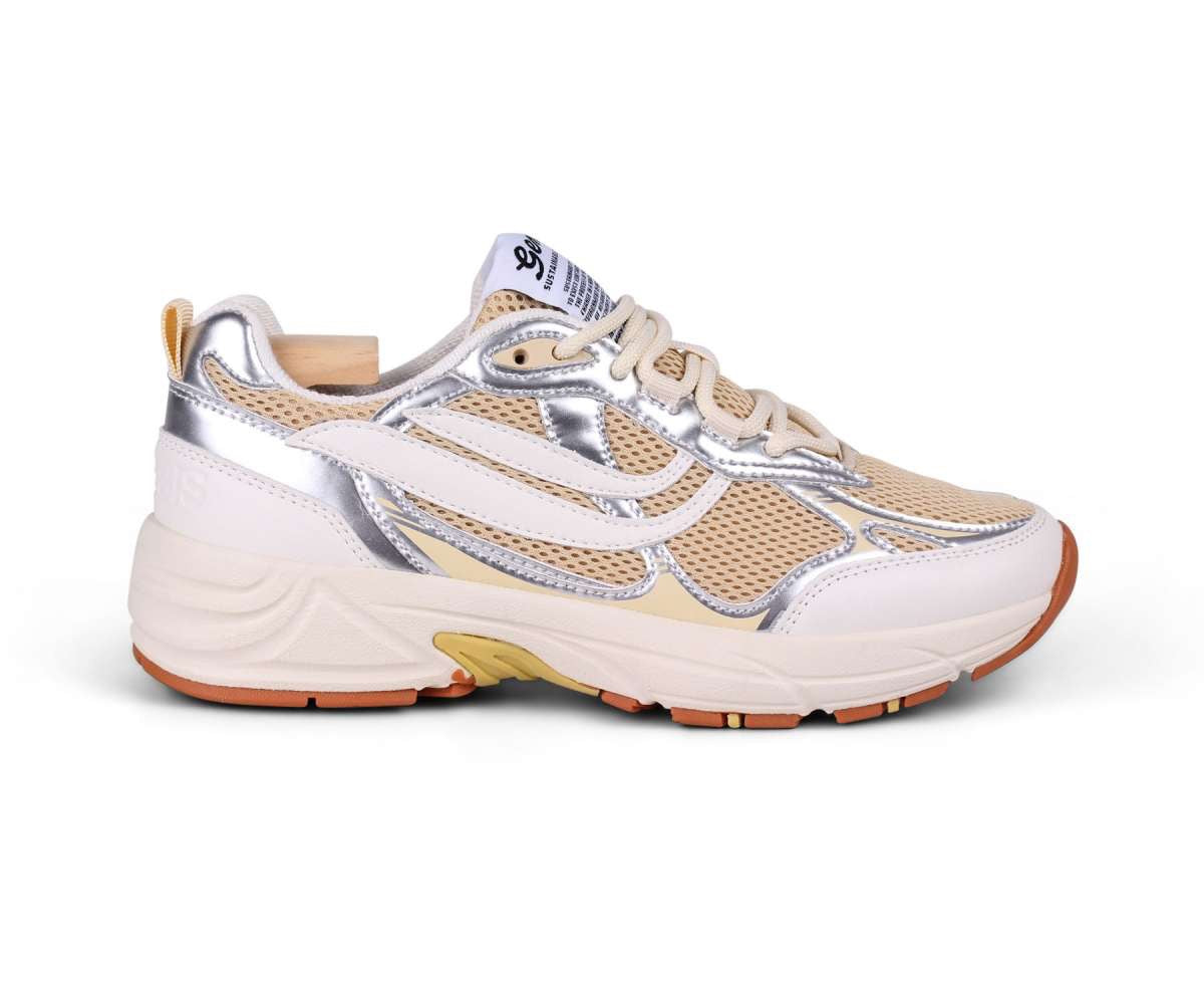 sneaker g-eco '99 metallic serial white/cream/silver