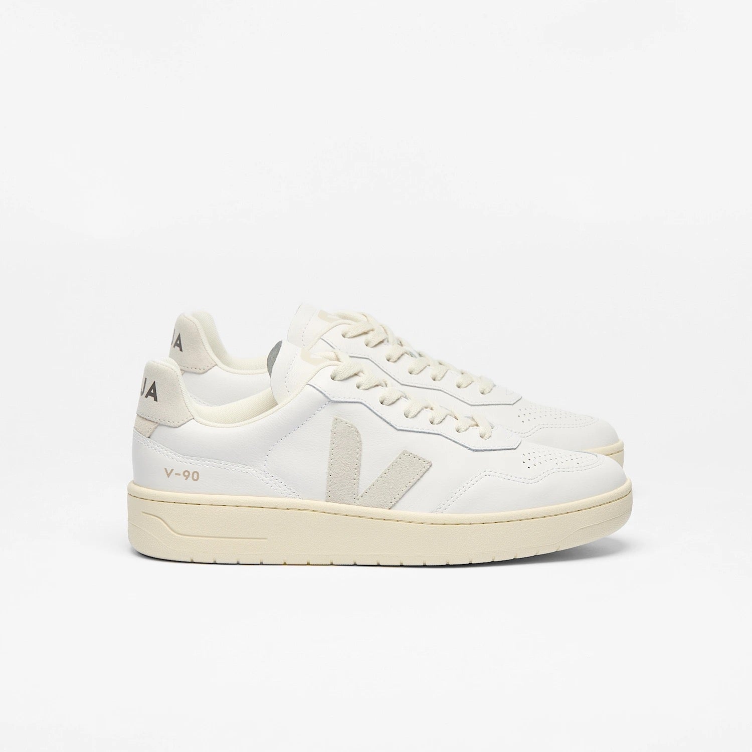 sneaker v-90 o.t. leather extra white natural