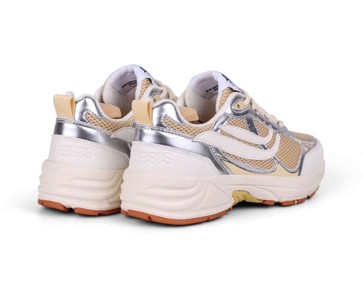 sneaker g-eco '99 metallic serial white/cream/silver