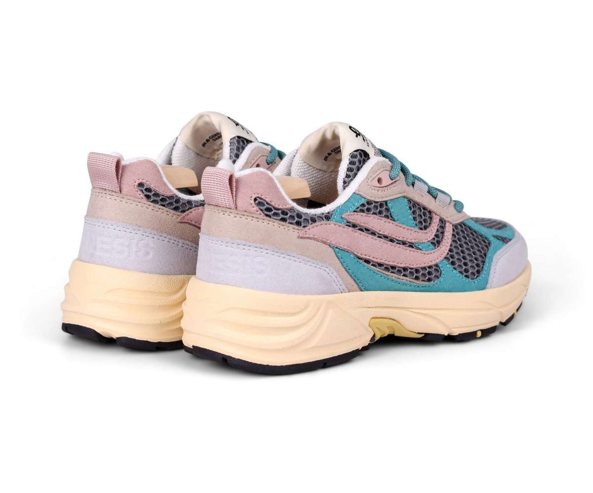 sneaker g-eco '99 multi mesh turquoise/grey/sand/old rose