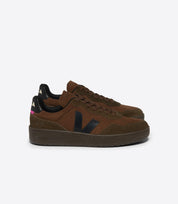 sneaker v-90 suede walnut black