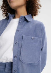 cord overshirt jiya taubenblau