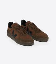 sneaker v-90 suede walnut black