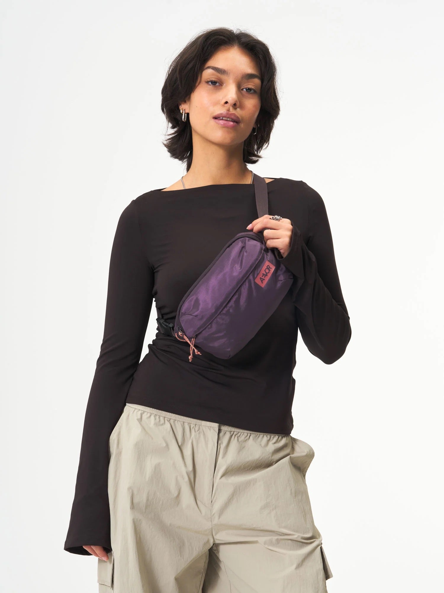 tasche hip bag ease riptstop oxy purple
