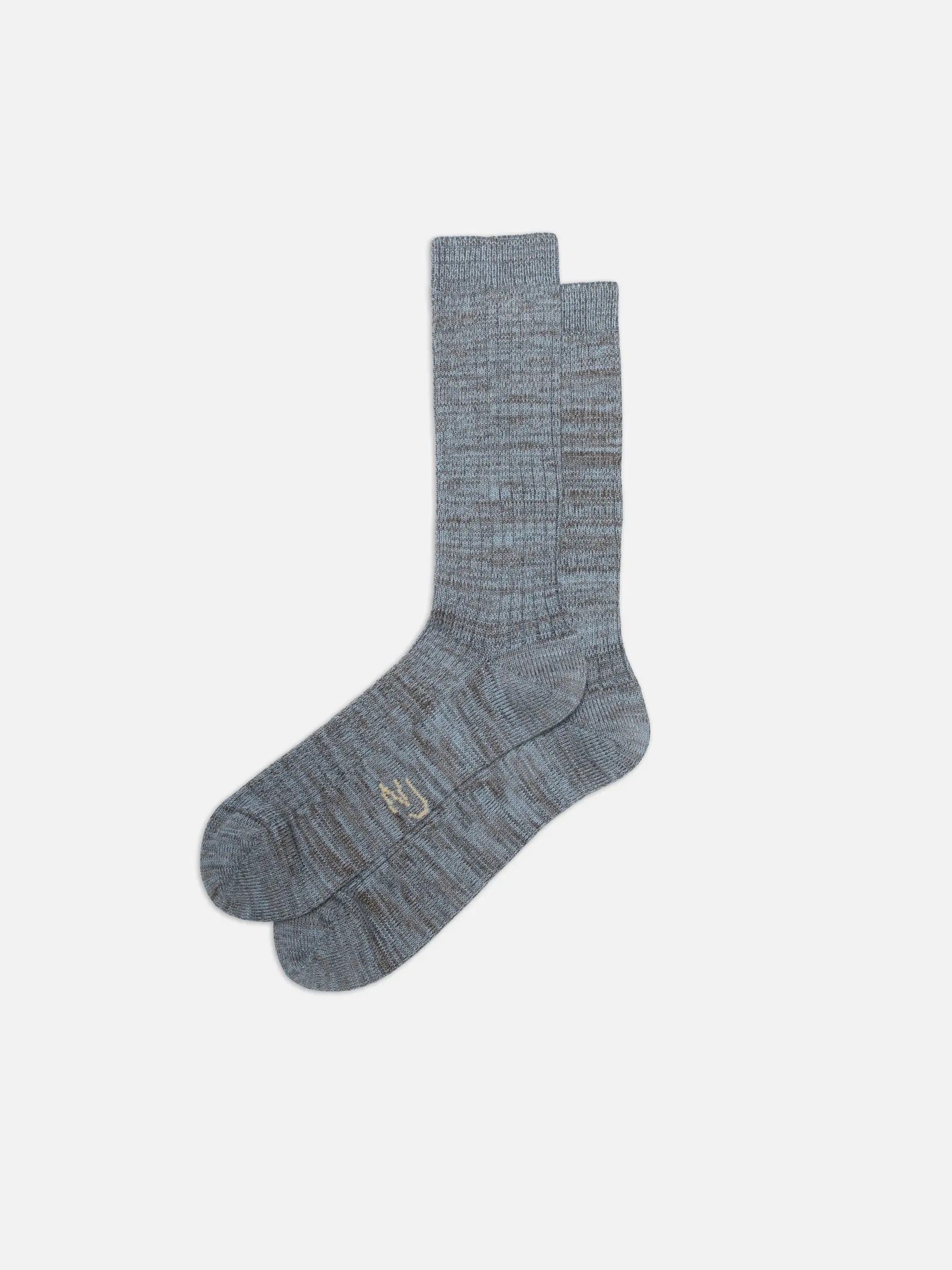 rasmusson mens rib sock bluemelange