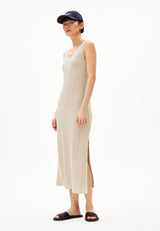 kleid cindaa lino raw white