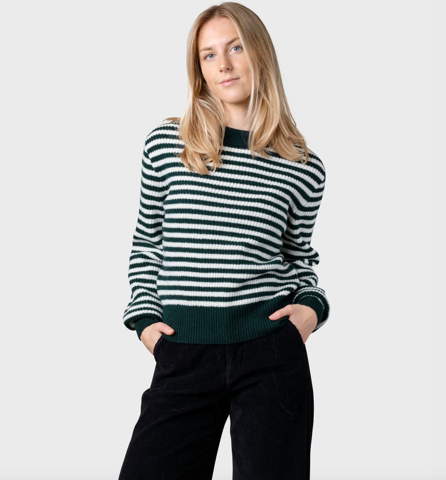 gunilla knit moss green/cream