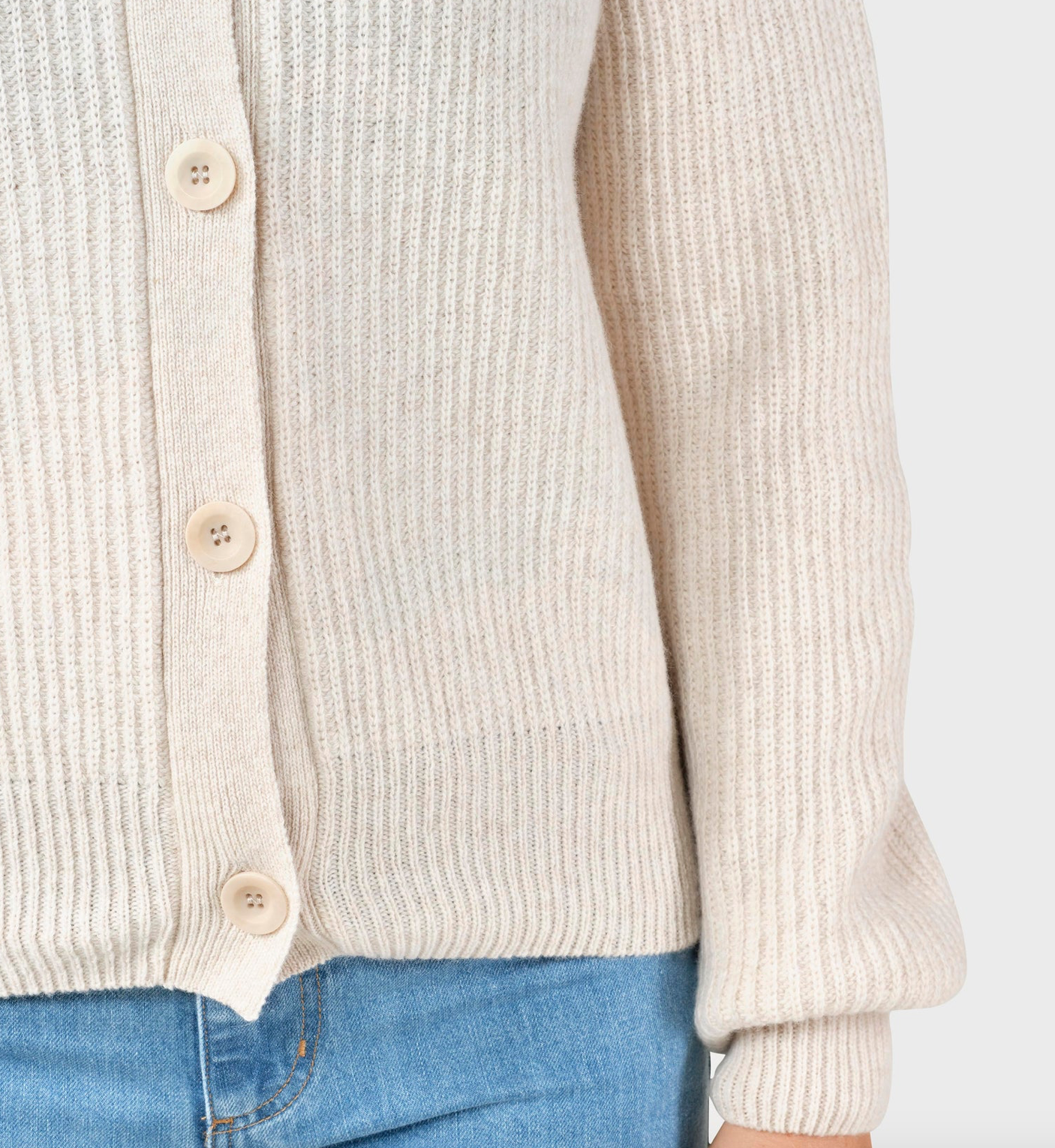 gerda knit cardigan pastel sand