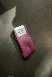 sock logo pink