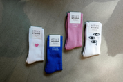 sock logo blau