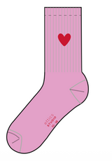 tennis sock pastel lavender heart
