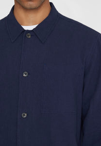 crushed cotton overshirt total eclipse