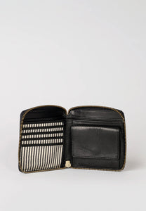 sonny square wallet black stromboli leather