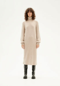 amaia knitted dress taupe
