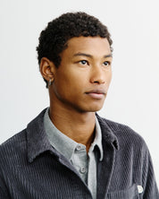 cord casual shirt washed anthracite