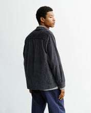 cord casual shirt washed anthracite