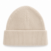 classic wool beanie - beige