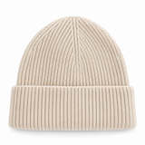 classic wool beanie - beige
