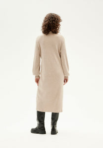 amaia knitted dress taupe