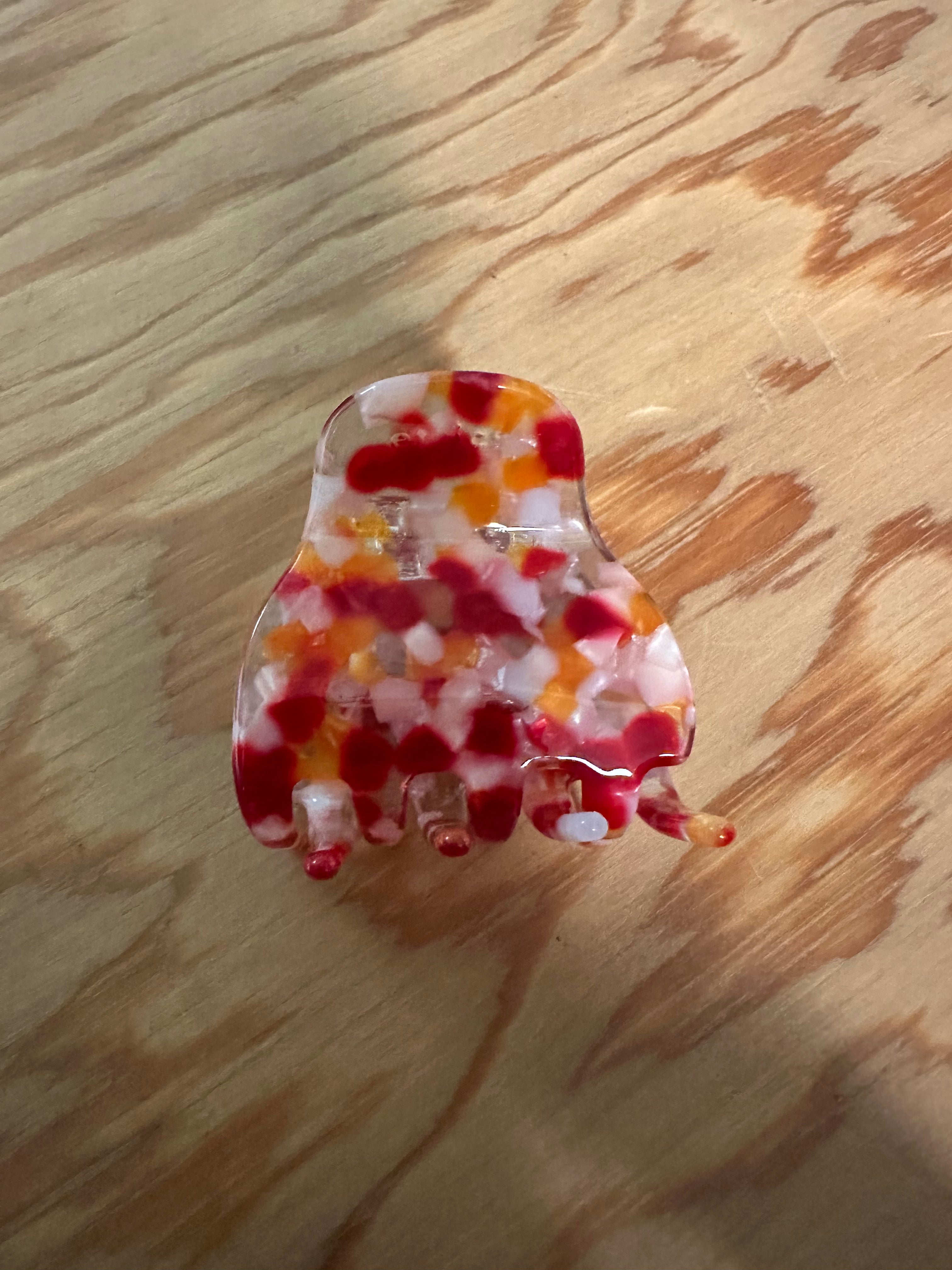 spange triangle pink confetti
