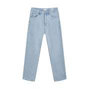 jeans rise relaxed tapered - basic - ice blue