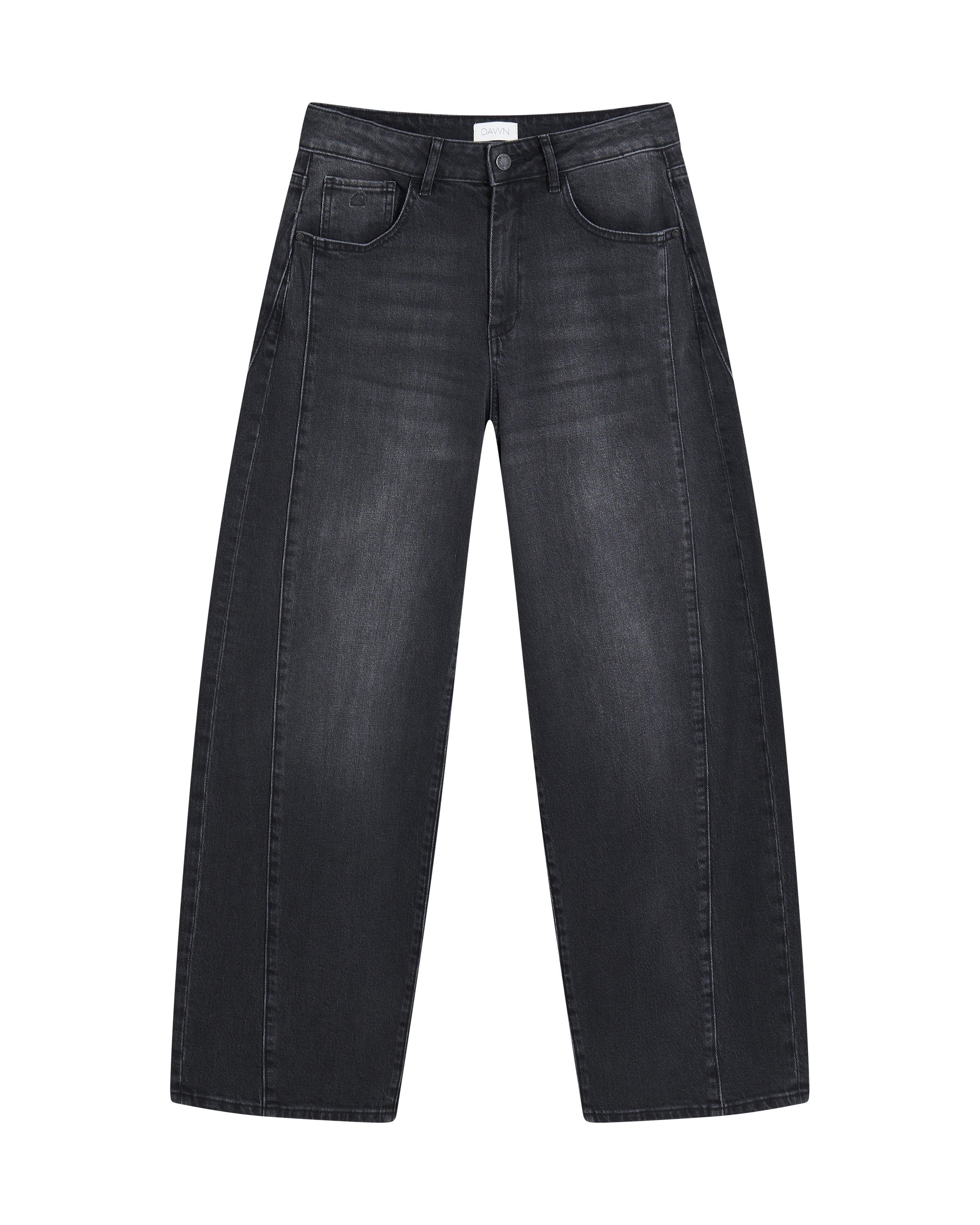 jeans ash barrel leg - cutline - vintage black