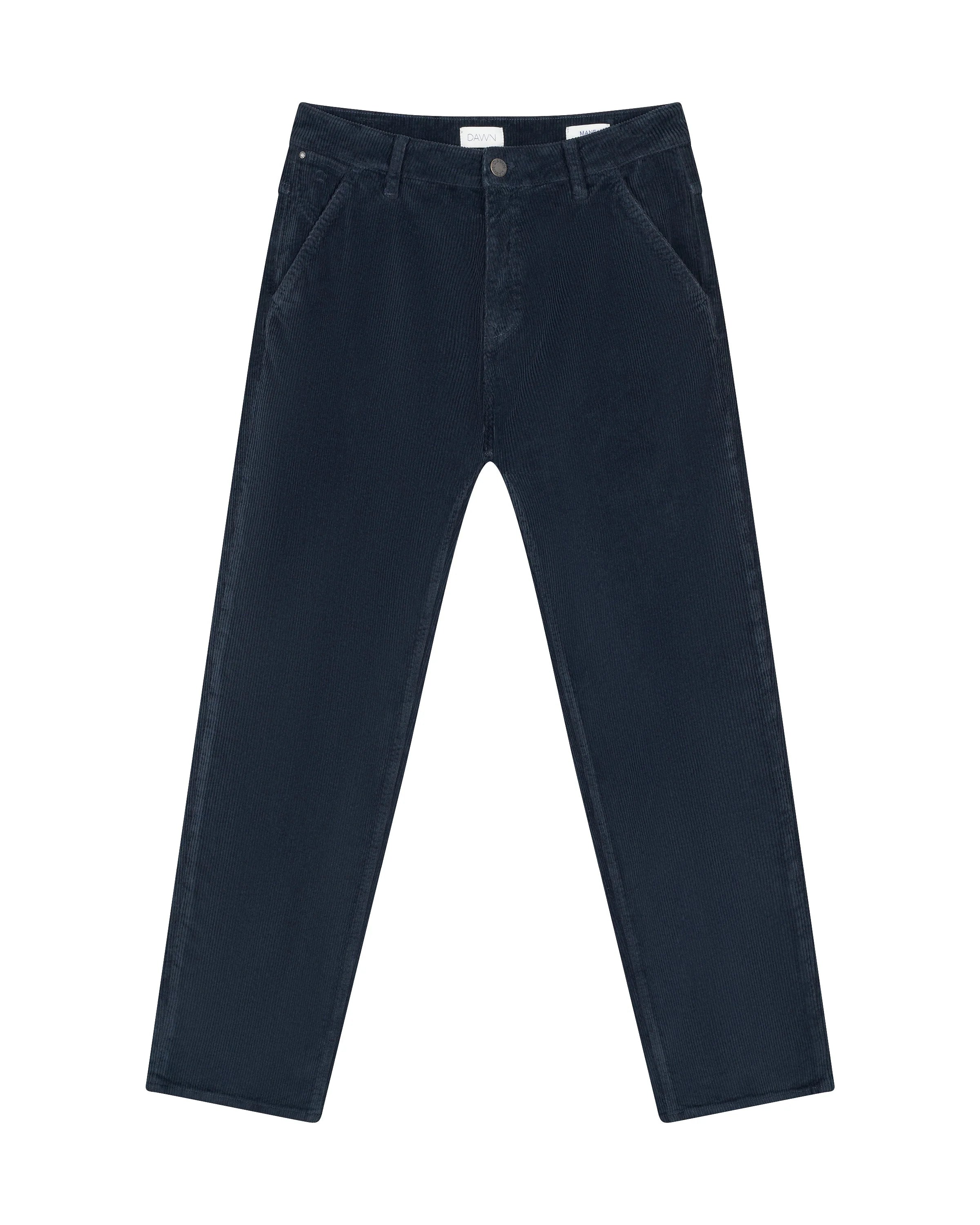 jeans mane relaxed straight corduroy -french - dark navy