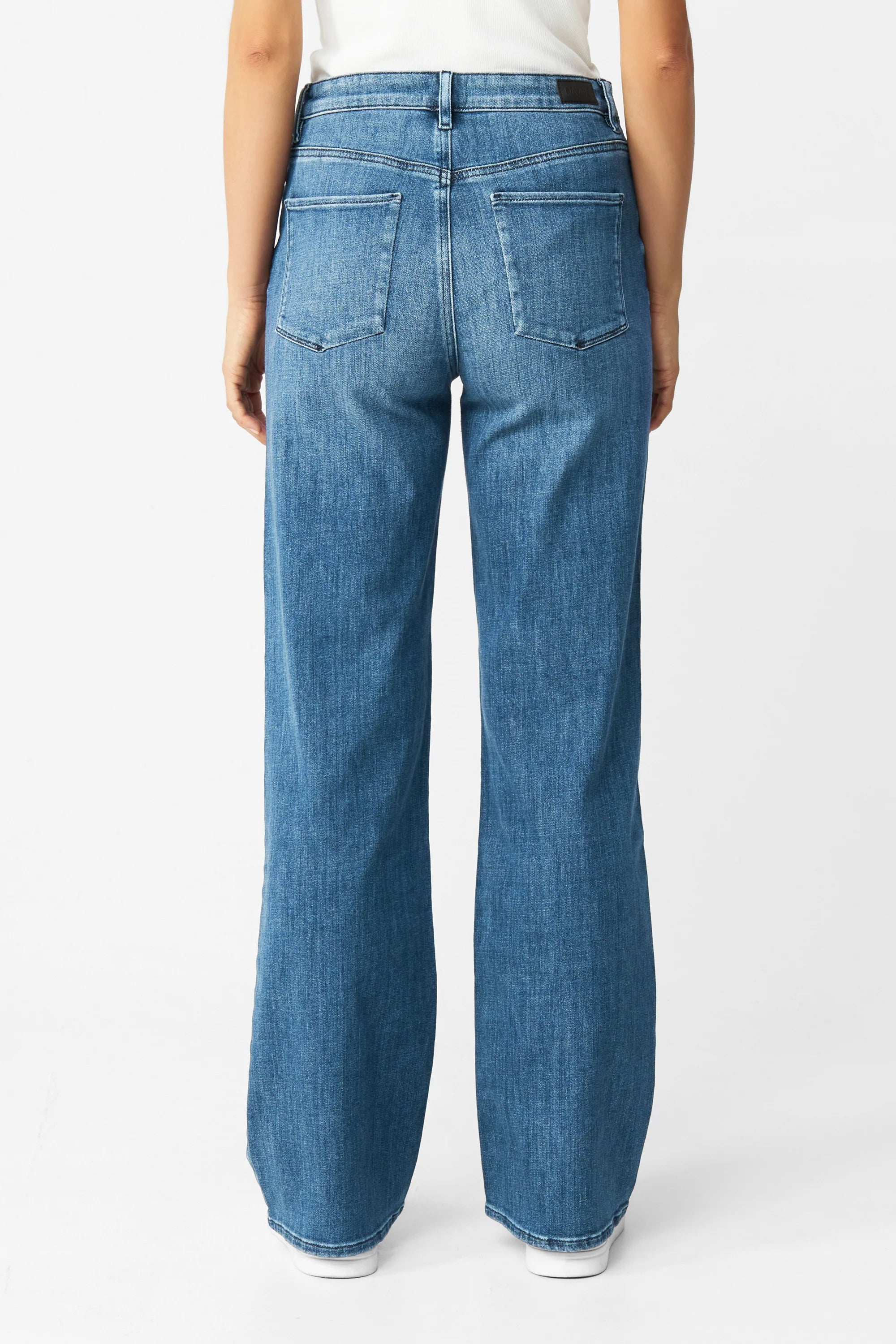 jeans dew flared soft denim - classic - medium blue