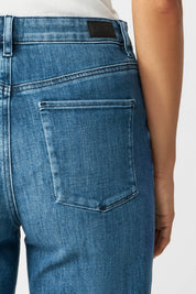 jeans dew flared soft denim - classic - medium blue