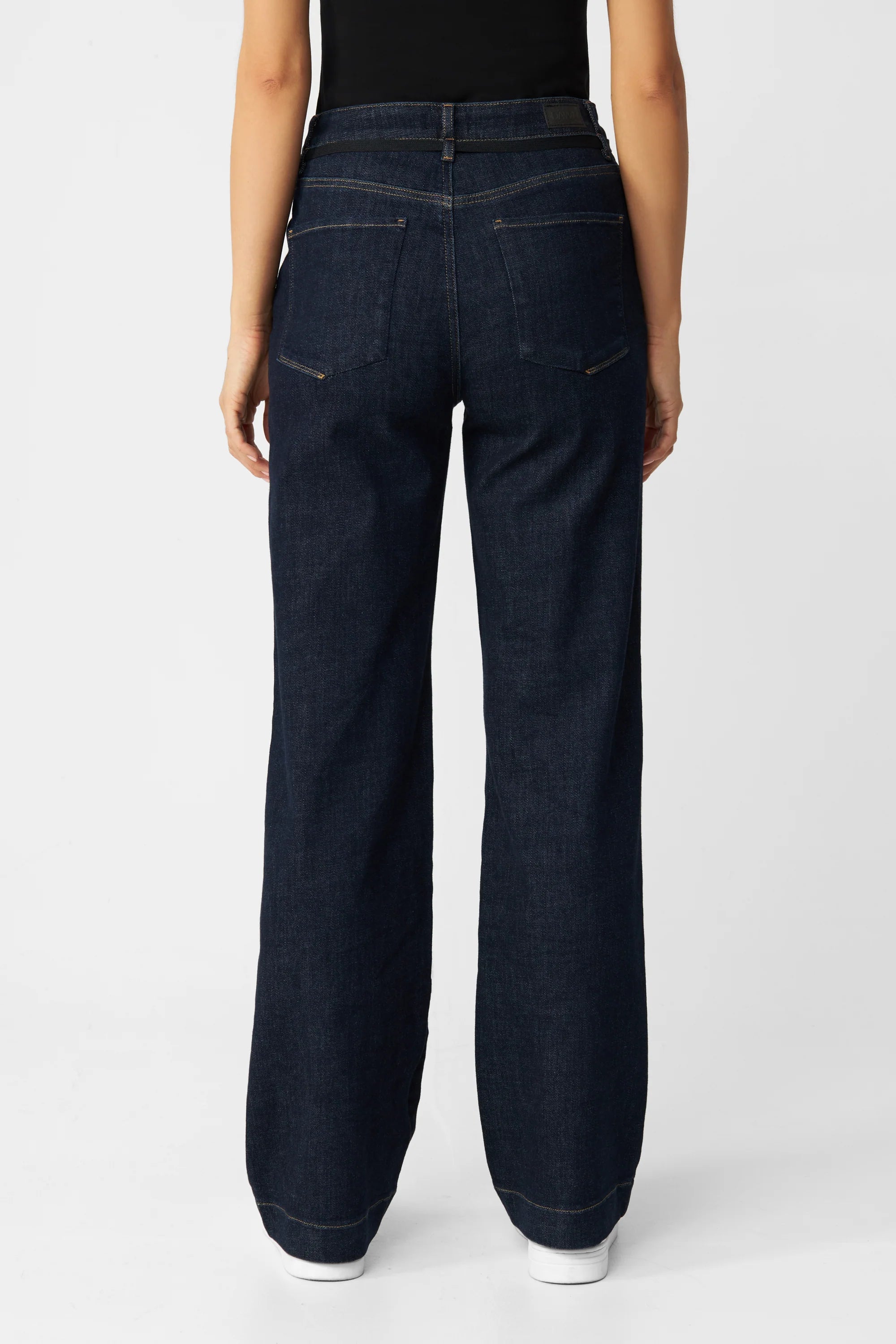 jeans dew flared soft denim - french pocket - raw blue