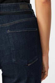 jeans dew flared soft denim - french pocket - raw blue