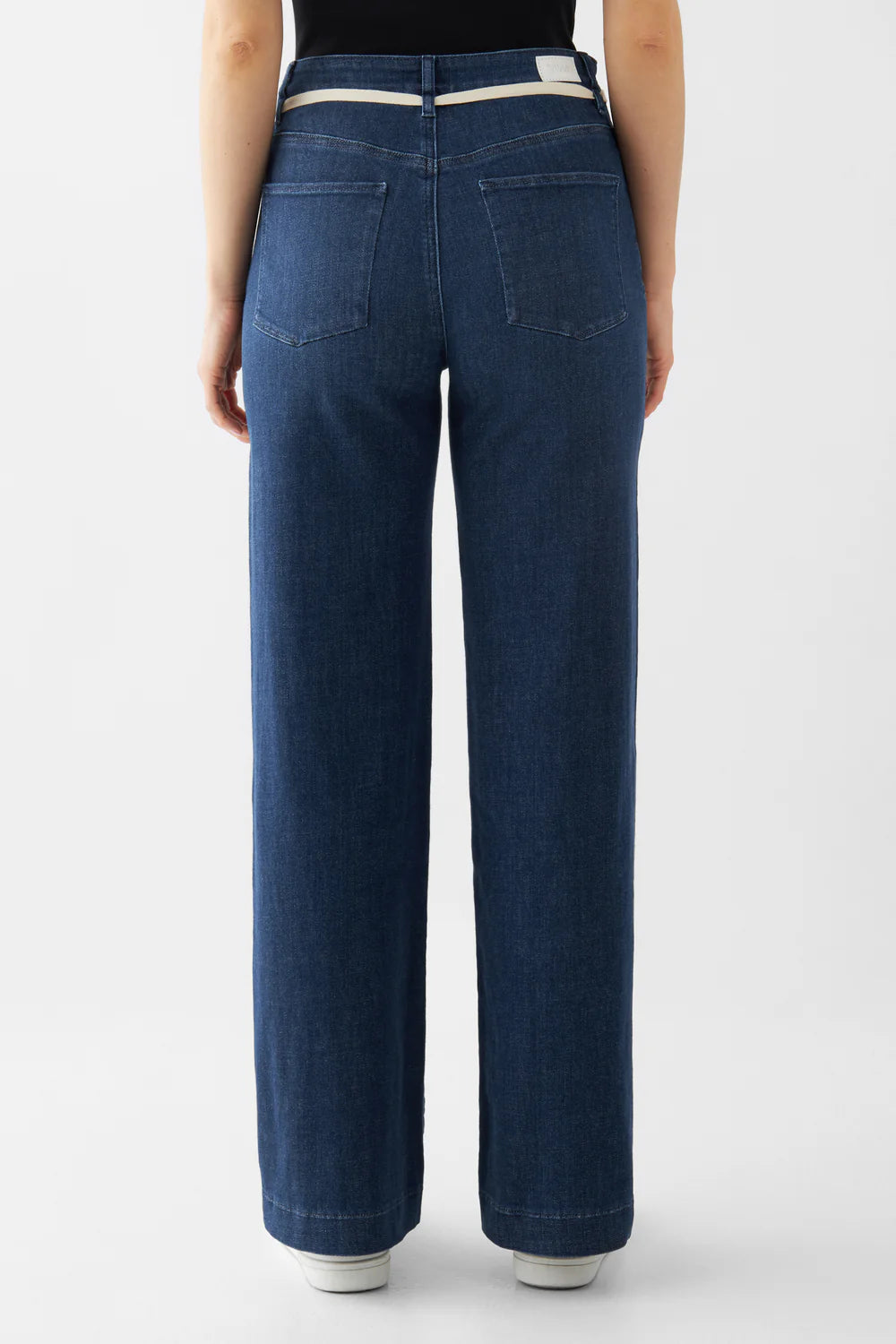 jeans dew flared - french pocket - dark blue