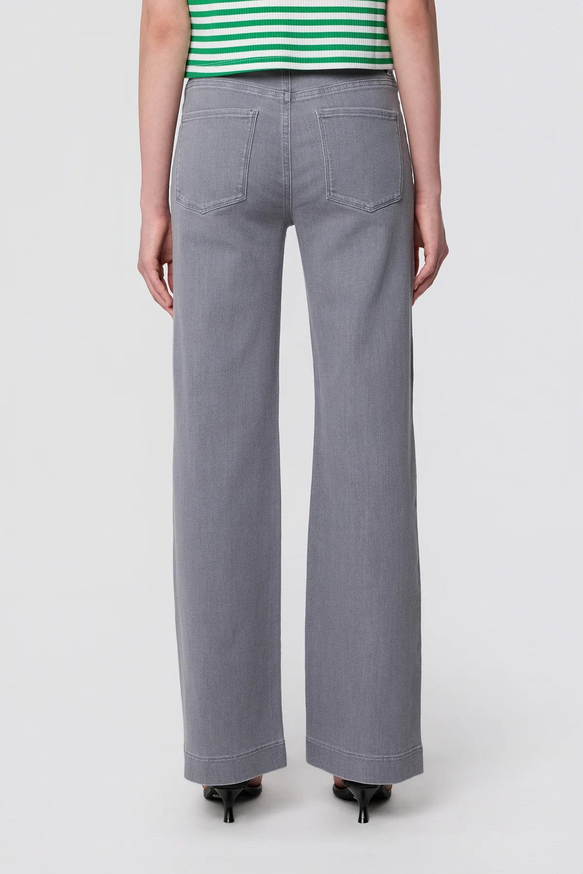jeans dew flared - french pocket - cool grey