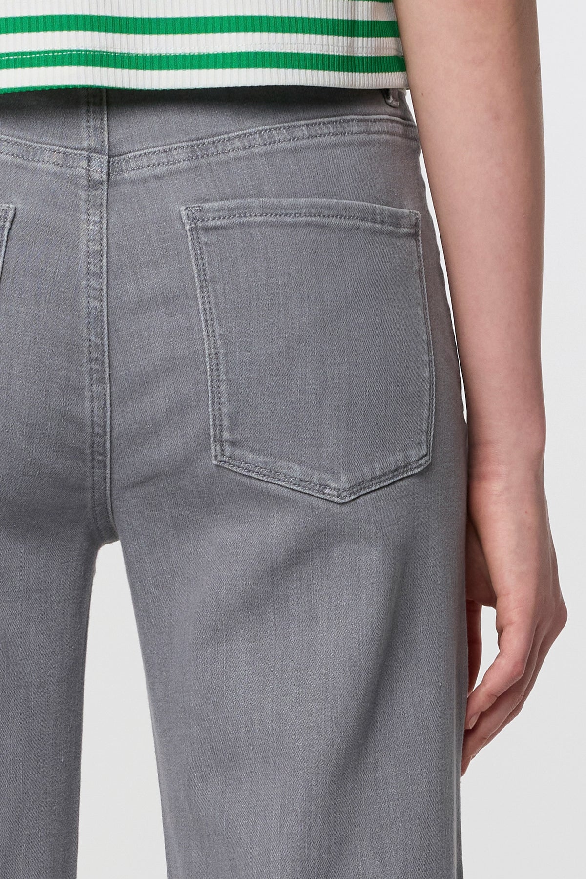 jeans dew flared - french pocket - cool grey