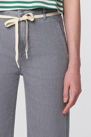 jeans dew flared - french pocket - cool grey