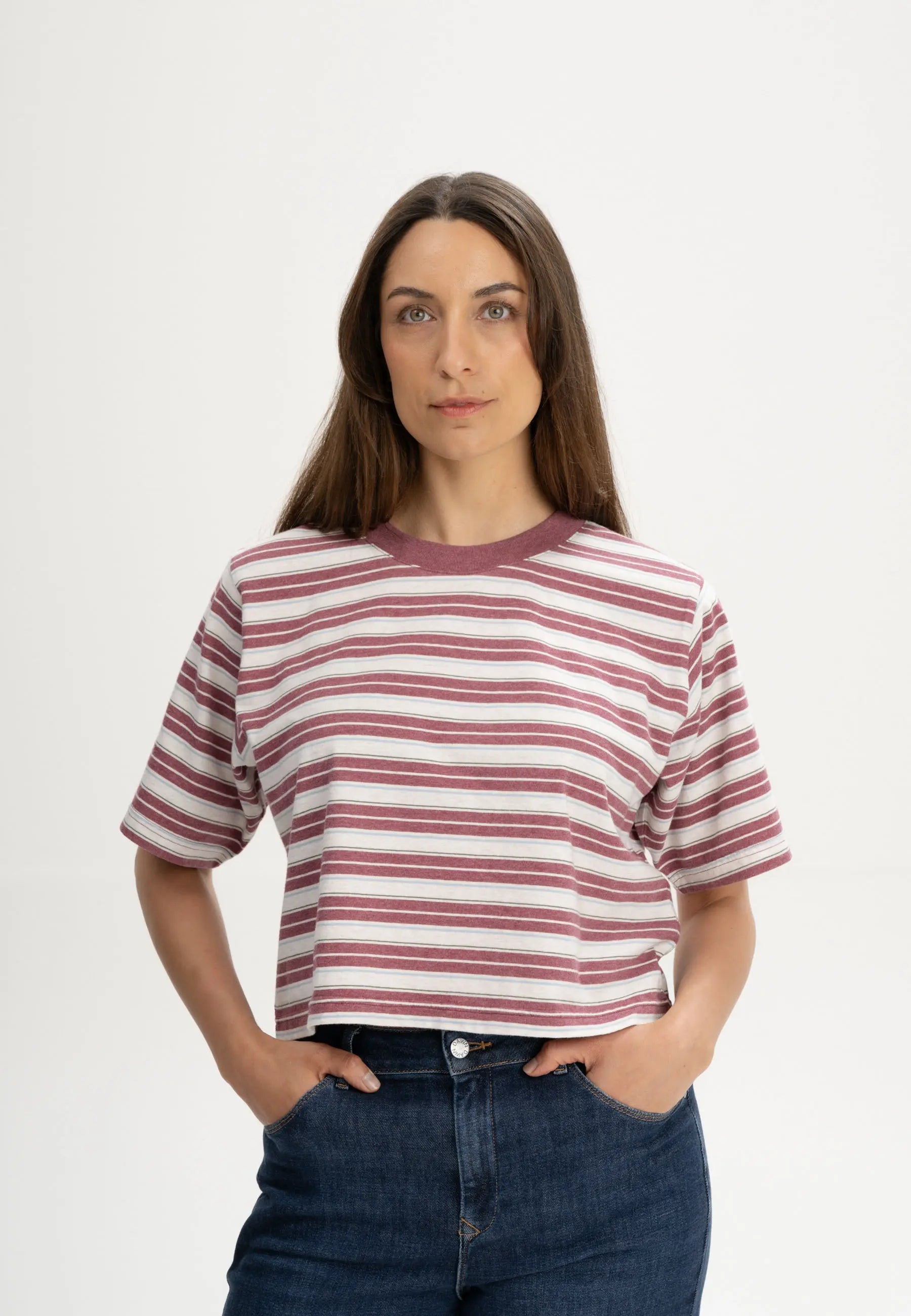 cropped t-shirt desna stripes marmeladen streifen