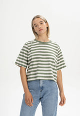 cropped t-shirt desna stripes thymian gestreift