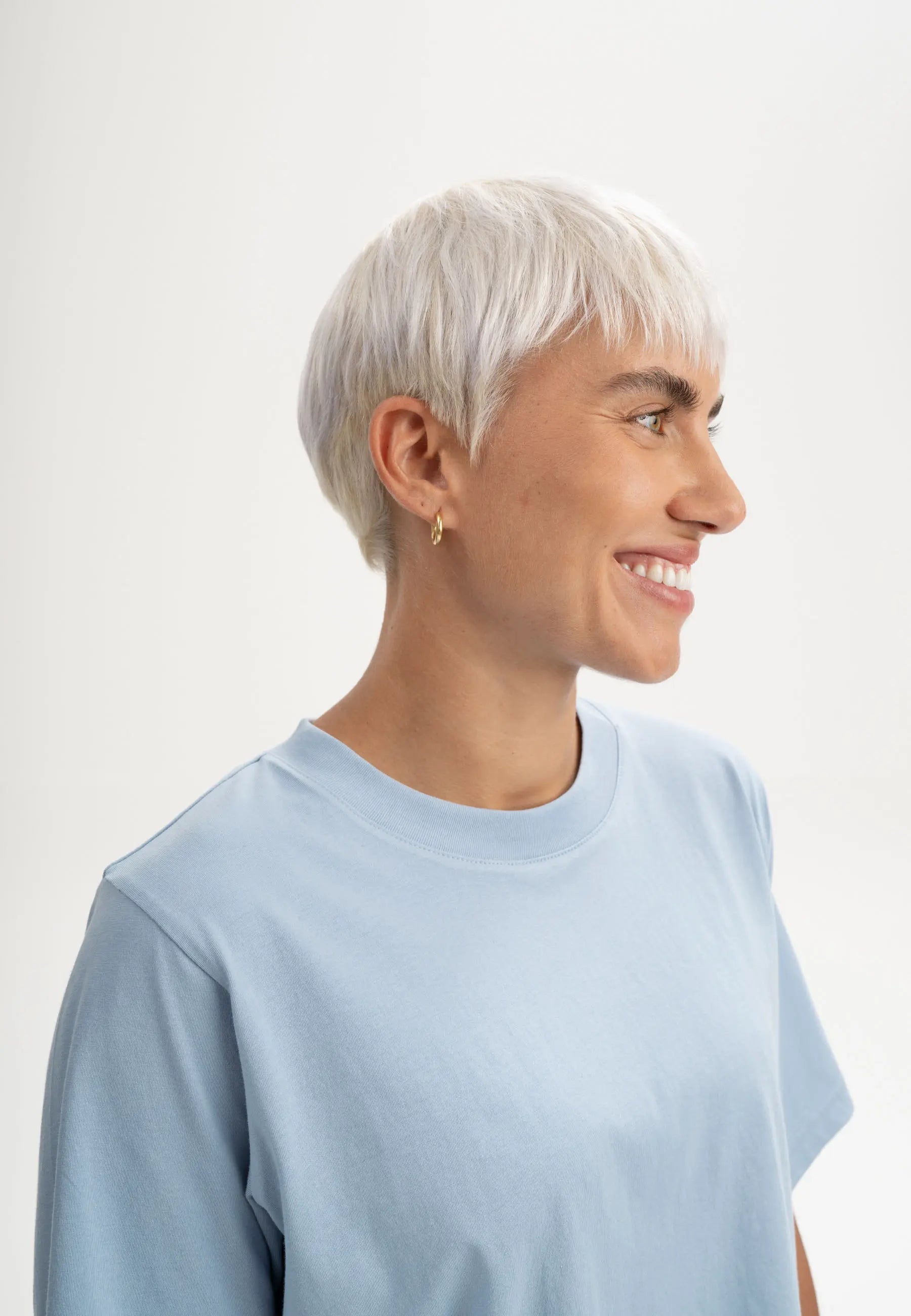 cropped t-shirt desna zartes blau