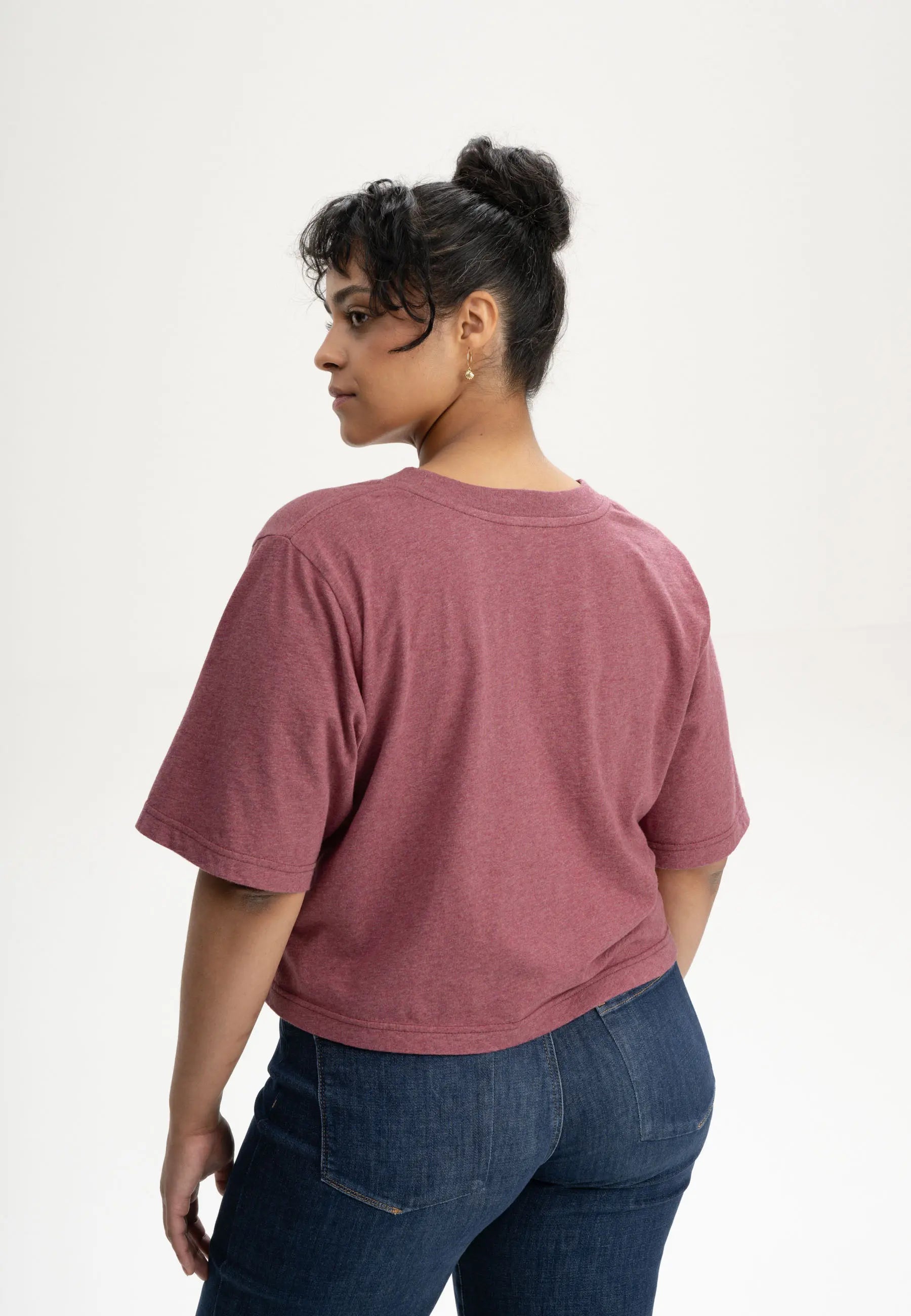 cropped t-shirt desna marmelade melange
