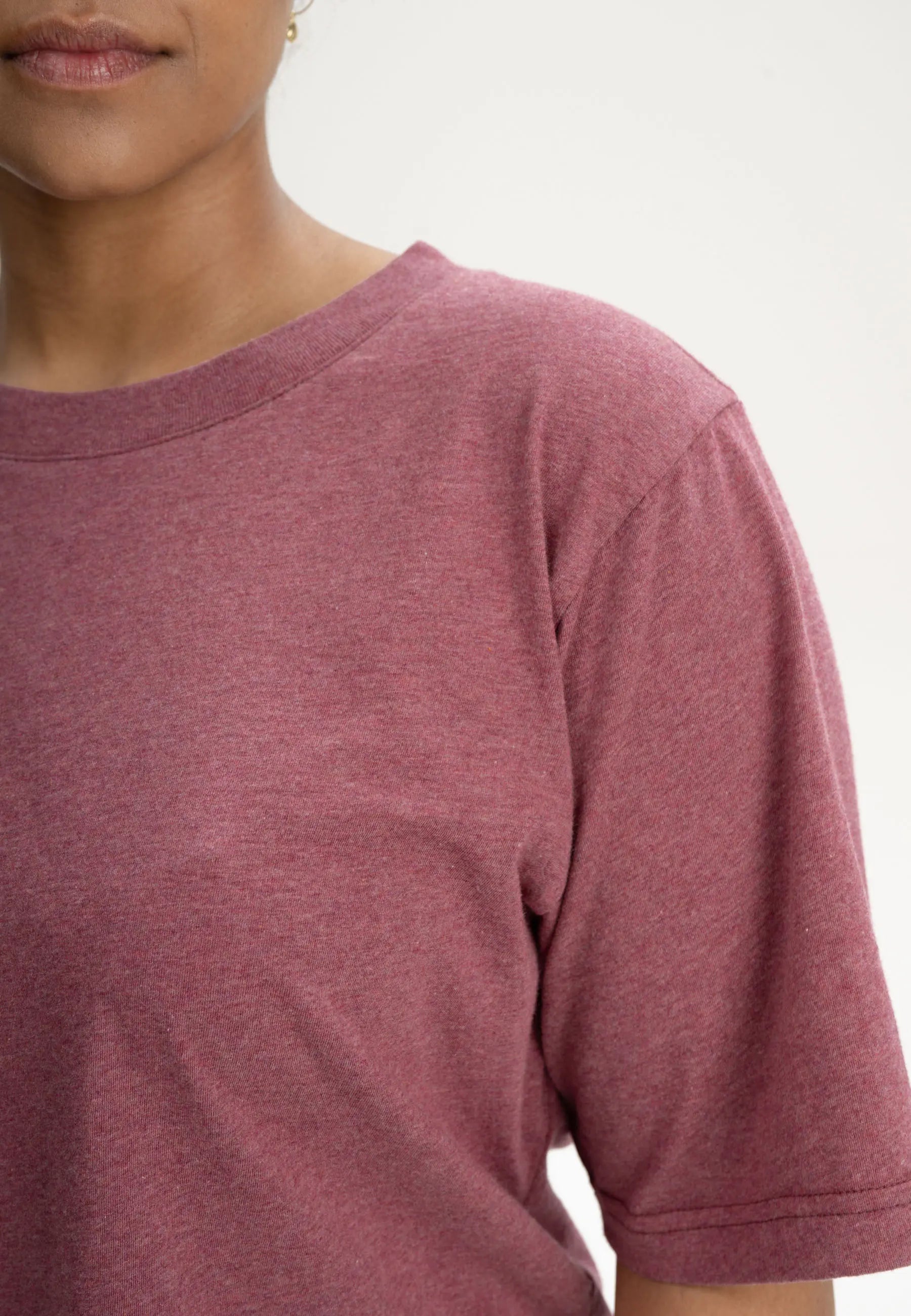 cropped t-shirt desna marmelade melange