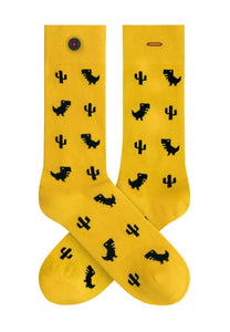 yellow dino socks