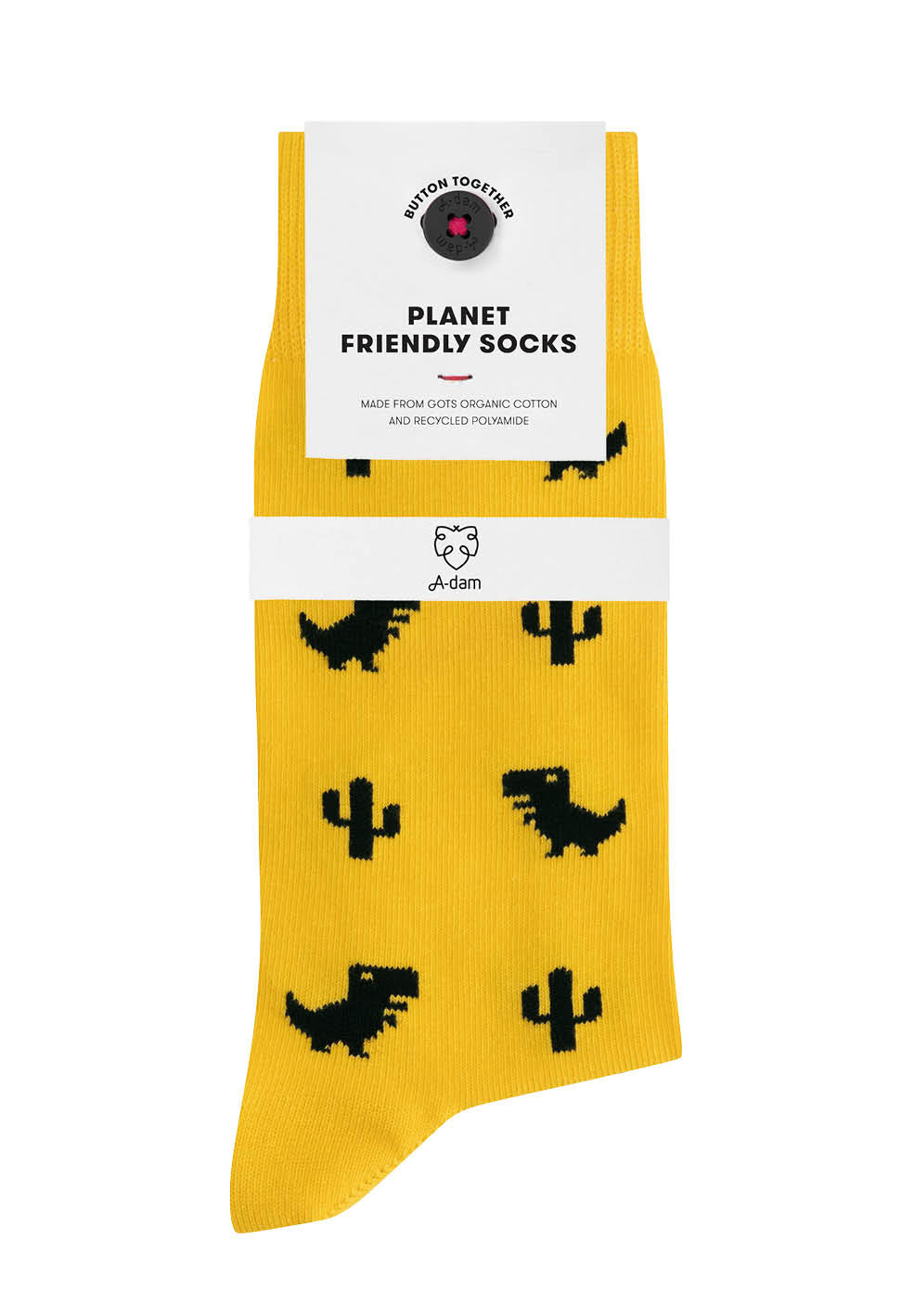 yellow dino socks