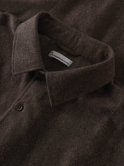 dune regular flannel shirt chocolate torte