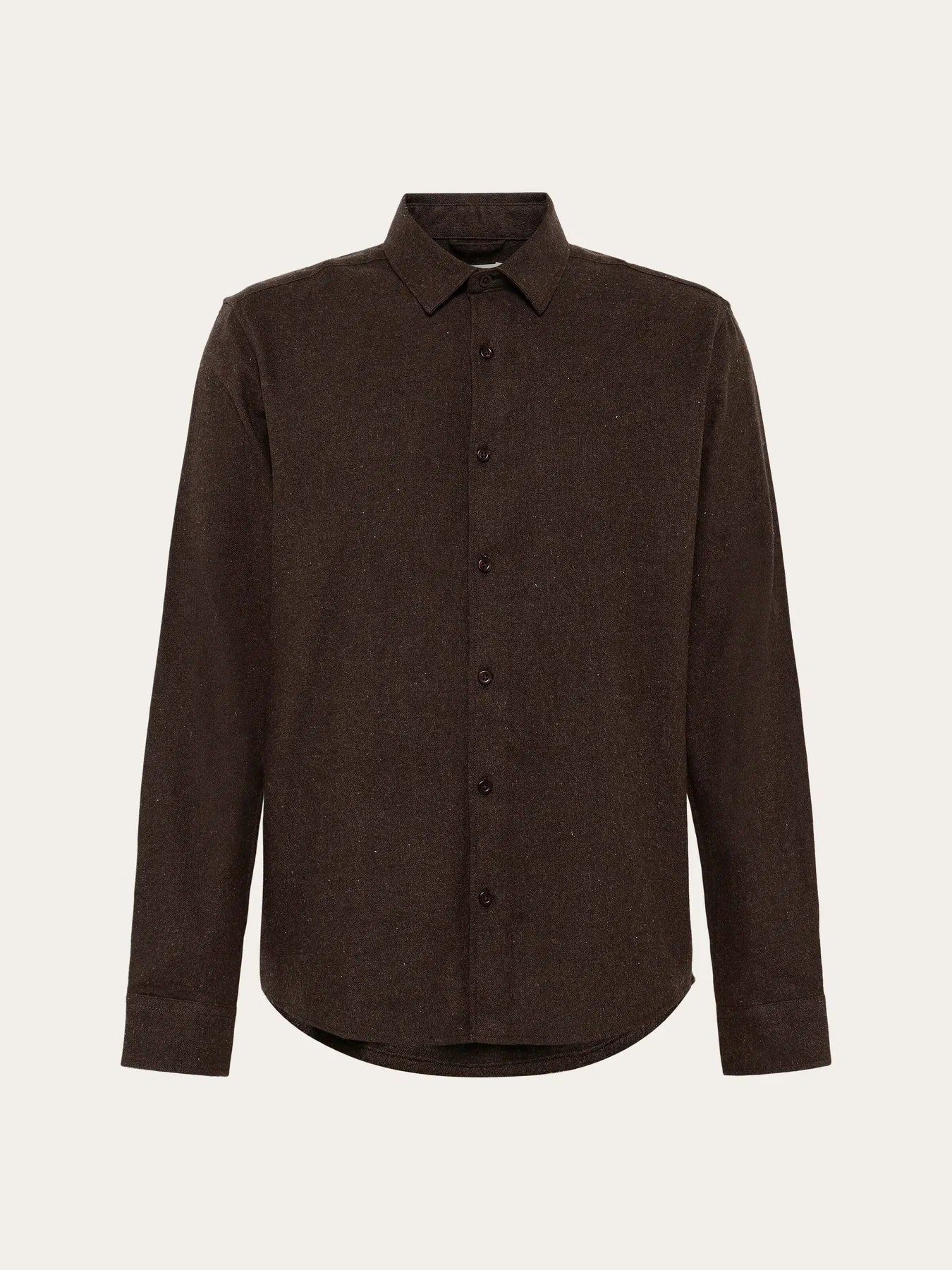 dune regular flannel shirt chocolate torte