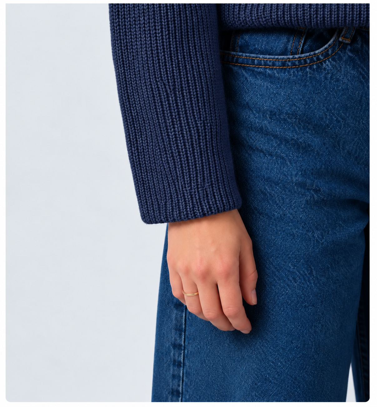 boatneck knit pullover patriot blue